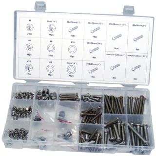 סט ברגים ואומים - 224 יחידות - DURATOOL DURATOOL