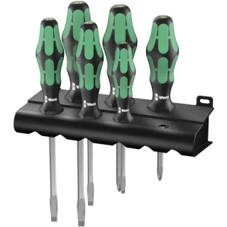 WERA KRAFTFORM PLUS LASERTIP HEXAGON BLADES SCREWDRIVER SET - 334SK/6