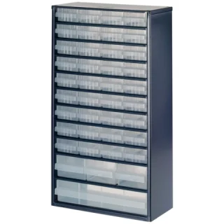 ארונית פלדה לאחסון רכיבים - 40 מגירות - 552X306X150MM RAACO