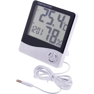 PRO SIGNAL INDOOR/OUTDOOR DIGITAL HERMO HYGROMETER WITH CLOCK ALARM