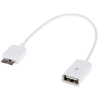כבל 0.15M - MICRO B(M) ~ A(F) - USB 3.0 - OTG ROLINE