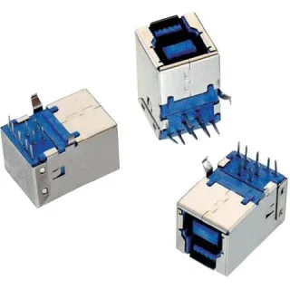 שקע (USB3.0 (B זוויתי למעגל מודפס - THT WURTH ELEKTRONIK