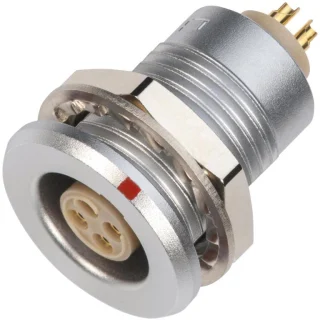 מחבר LEMO - נקבה להלחמה לפנל - 7 מגעים - EGG.0T.307.CLL LEMO