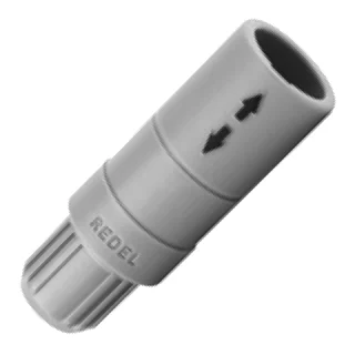 מחבר שחור REDEL - נקבה להלחמה לכבל - 4 מגעים - PRG.M0.4GL.LC52N REDEL