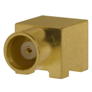 מחבר MCX - נקבה זוויתית להלחמה למעגל מודפס - SMD MULTICOMP