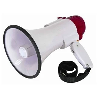 HQ POWER 10W MEGAPHONE WITH RECORD