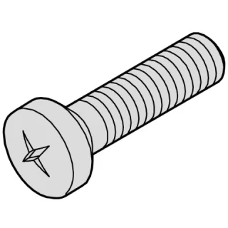 SCHROFF PAN HEAD POZIDRIVE SCREWS