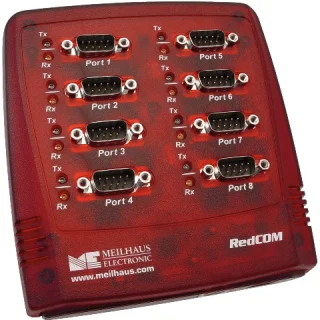 מתאם מבודד - (USB ~ 8XSERIAL (RS232 MEILHAUS ELECTRONIC