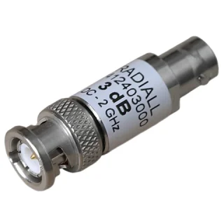 מנחת קואקסיאלי 1W - 3DB - 3GHZ - BNC RADIALL
