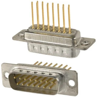 NORCOMP D-TYPE CONNECTORS - WIRE-WRAP
