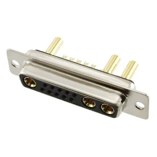 מחבר D-TYPE COMBO - נקבה להלחמה לכבל - 20A - DB-13W3 NORCOMP