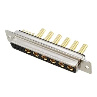 מחבר D-TYPE COMBO - נקבה להלחמה לכבל - 20A - DC-13W6 NORCOMP