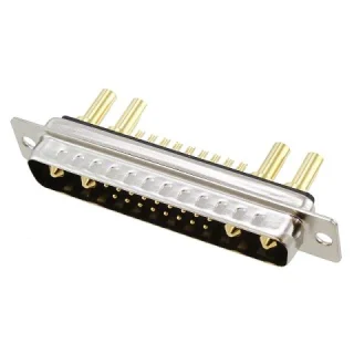 מחבר D-TYPE COMBO - זכר להלחמה לכבל - 20A - DC-21WA4 NORCOMP