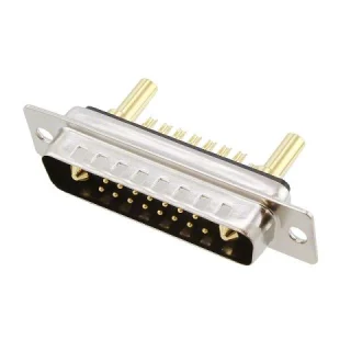 מחבר D-TYPE COMBO IP67 - זכר להלחמה לכבל - 40A - DB-17W2 NORCOMP