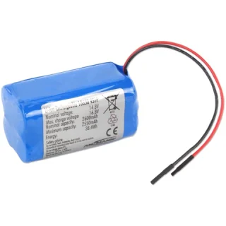 סוללת ליתיום נטענת עם חוטי הלחמה - 14.8V / 2.6AH ANSMANN