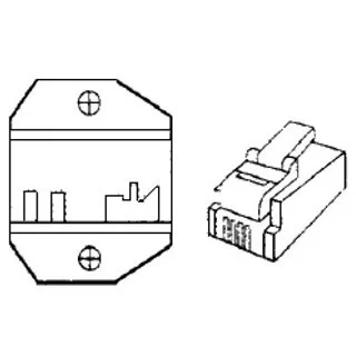 שפתיים ללוחץ אוניברסלי - מחברי תקשורת RJ11 DURATOOL
