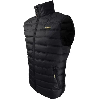 מעיל עבודה מרופד - BODYWARMER ללא שרוולים - צבע שחור - מידה M STANLEY
