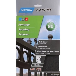 NORTON ABRASIVES EMERY CLOTH SANDING SHEETS