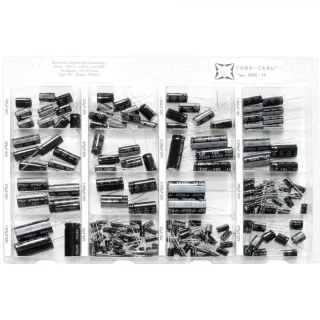 קיט קבלים אלקטרוליטיים - 16 ערכים - 167 יחידות - NOVA CCC-17 NOVA