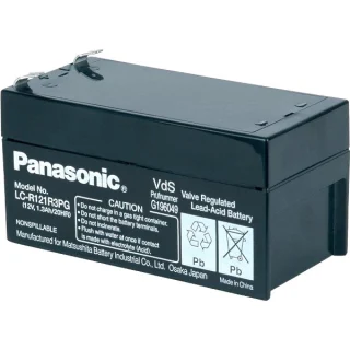 מצבר עופרת נטען - PANASONIC 12V 1.3AH PANASONIC