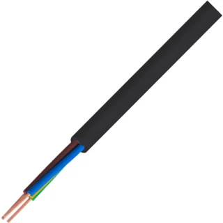 כבל חשמל גמיש - 2X0.75MM² - MULTICORE LSZH - בידוד שחור PRO-POWER