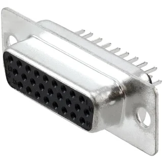 מחבר D-TYPE HIGH DENSITY למעגל מודפס - נקבה 26 מגעים MULTICOMP