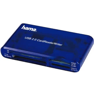 קורא כרטיסי זיכרון אוניברסלי USB2.0 HAMA