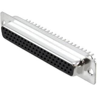 מחבר D-TYPE HIGH DENSITY למעגל מודפס - נקבה 62 מגעים MULTICOMP