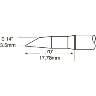 ראש לידית מלחם - METCAL SCP-DRH35 - HOOF 3.5MM METCAL