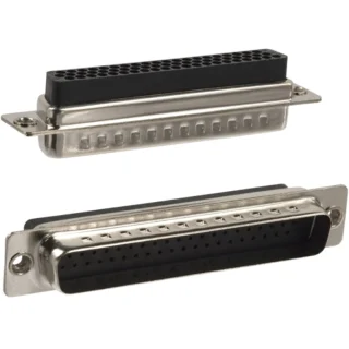מחבר D-TYPE HIGH DENSITY ללחיצה לכבל - זכר 62 מגעים MULTICOMP