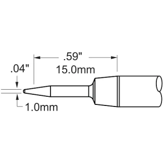 ראש לידית מלחם - METCAL PHT-752057 - CONICAL 1MM METCAL