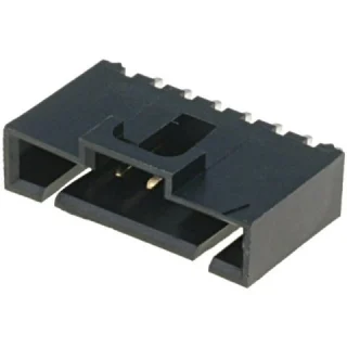 מחבר MOLEX להלחמה למעגל מודפס - סדרת SL - זכר 17 מגעים MOLEX
