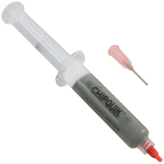 משחת בדיל ללא עופרת לרכיבי SMD - מזרק 35 גרם - SMD291SNL10 CHIP QUIK