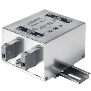 מסנן EMC / RFI עם חיבור לפס דין - סדרה 25A - FN2412 SCHAFFNER