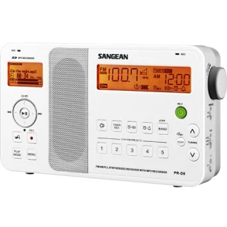 SANGEAN FM/STEREO / AM RECEIVER WITH MP3 RECORDER AND MP3 / WMA PLAYER - PR-D8
