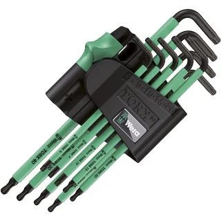 WERA 9PCS TAMPER PROOF TORX KEY SET - 967 SPKL/9 BO
