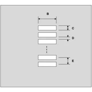 שבלונת הלחמה למחברים FPC / FFC , 0.5MM PITCH , 20PIN - SMD PROTO ADVANTAGE