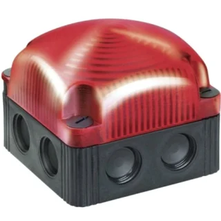 מנורת התראה מודולרית אדומה קבועה - LED , 230VAC WERMA