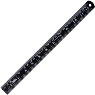 DURATOOL BLACK CHROME COATED STEEL RULERS כלי עבודה ידניים סידרה : 29531
