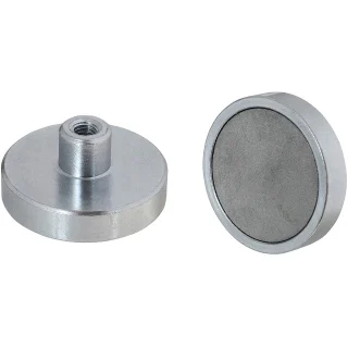 ECLIPSE MAGNETICS NEODYMIUM SHALLOW POT THREAD HOLE MAGNETS