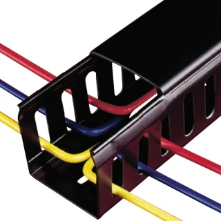 PRO POWER BLACK PVC CABLE TRUNKINGS
