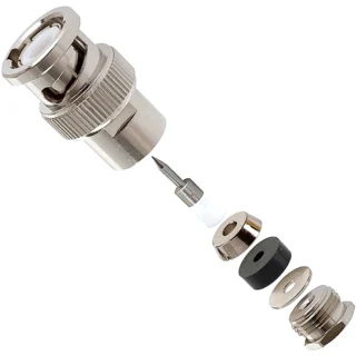 AMPHENOL BNC COAXIAL 50R SOLDER CONNECTOR FOR RG178 CABLE