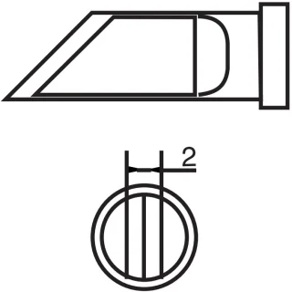 ראש למלחם - 2MM KNIFE TENMA