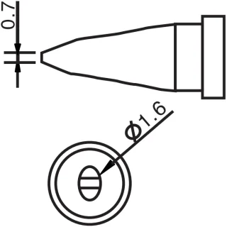 ראש למלחם - 1.6MM CHISEL TENMA