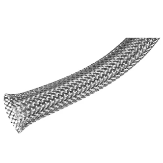 שרוול הגנה אפור מפוליאסטר לכבלים - 20MM ~ 40MM - גליל 10 מטר PRO-POWER