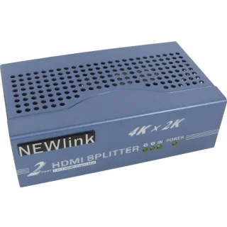 מפצל אקטיבי 2PORT , 3D & 4K - HDMI NEWLINK