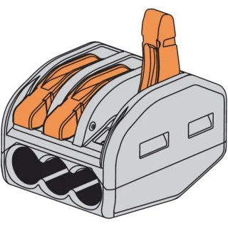 WAGO CAGE CLAMP PUSH IN TERMINAL BLOCKS - 222 SERIES