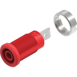 TENMA 4MM BANANA JACKS WITH 6.3MM MALE FASTON TERMINALS