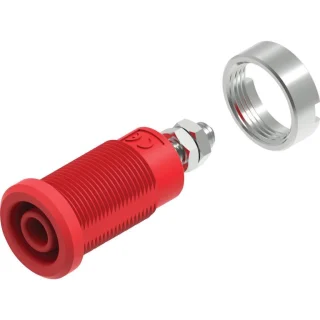 TENMA 4MM BANANA JACKS WITH M4 THREADED STUD ATTACHMENT