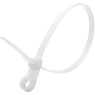 אזיקונים לבנים מתברגים מפלסטיק - 100MM X 2.5MM PRO-POWER